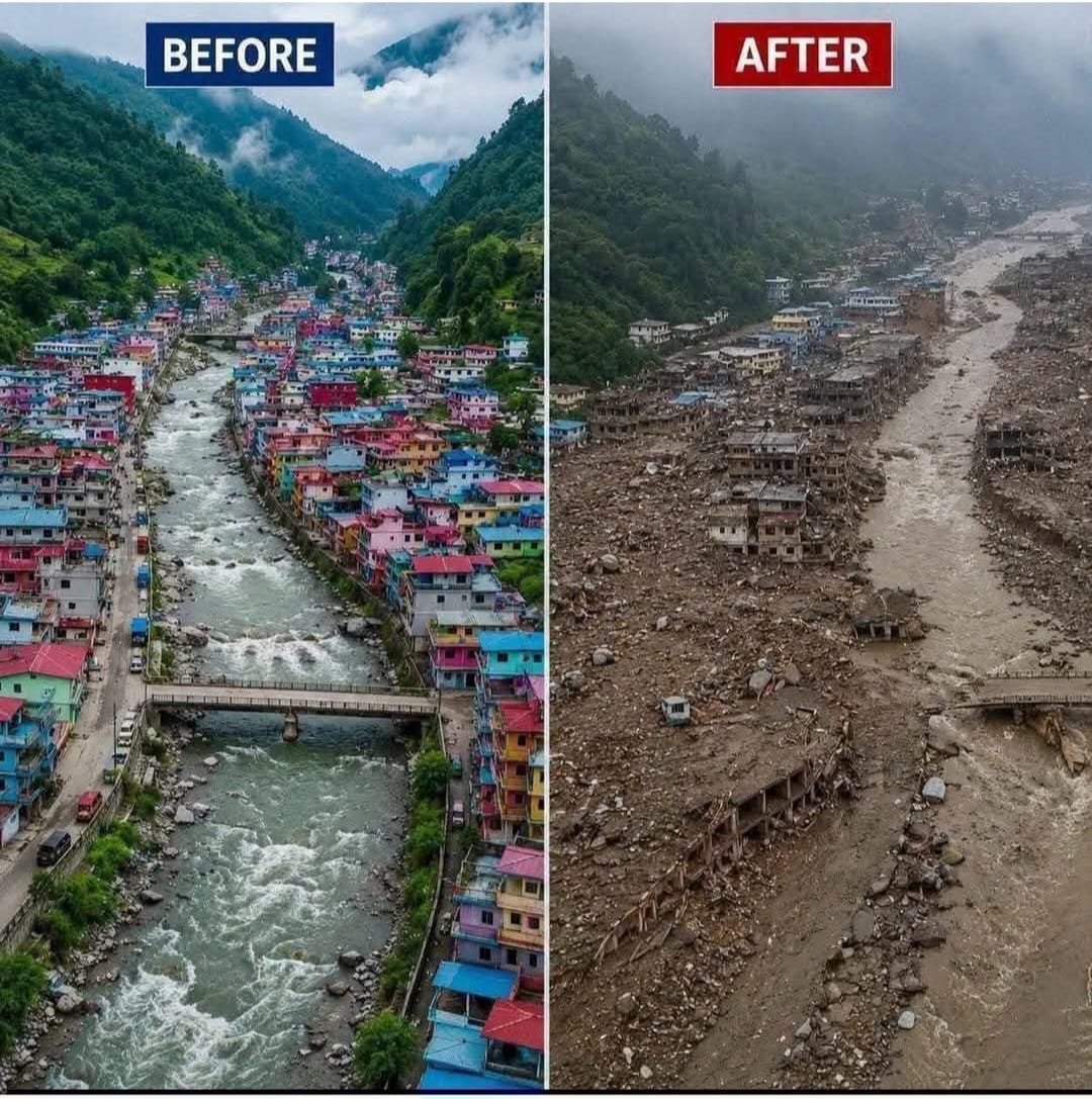 Dégâts provoqués par les inondations au Népal